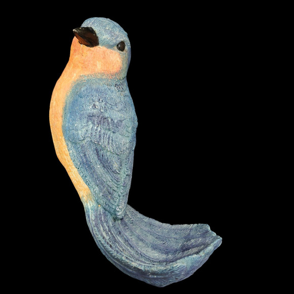 Bluebird Statue Birdfeeder Bird Seed Resin Patio Lawn Garden Home Decor NEW - Picture 1 of 9